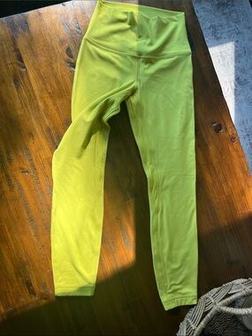 lululemon athletica High-Waist Leggings in Lime/yellow